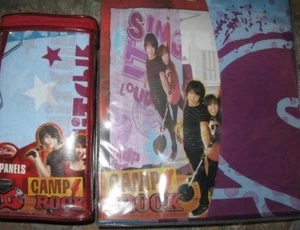 New CAMP ROCK Shower Curtain or Window Panels curtains jonas disney - Picture 1 of 7