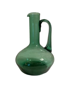 1960's Italian Empoli Green Glass Decanter - Picture 1 of 8