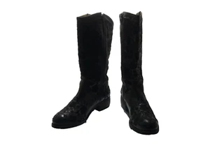 Cowgirl Sz 7.5 Brown Embroidered Leather Boots By Jan N Hank made in Portugal - Bild 1 von 14