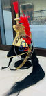 Golden,Black Brass French Cuirassier Pickelhaube Napoleon Helmet With Long black