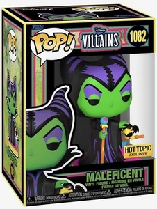 FUNKO POP! DISNEY VILLAINS MALEFICENT BLACK LIGHT #1082 HOT TOPIC EXCLUSIVE NEW - Picture 1 of 7