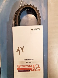 TOYOTA 90916-02952-71 CORREA VENTILADOR CARRETILLA ELEVADORA REPUESTOS MOTOR 4Y Serie 5, 6, 7 y 8 - Imagen 1 de 2