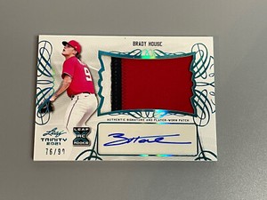 Brady House 2021 Leaf Trinity /99 Platinum Patch Auto PA-BH1 Nationals