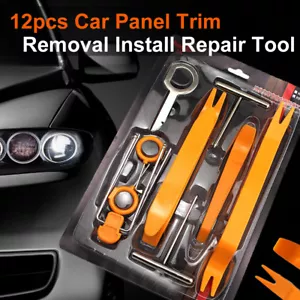 12 Stück Werkzeug Kit Auto Tür Verkleidung Panel Armaturenbrett Audio Stereo Radio Entfernung Hebel - Bild 1 von 9