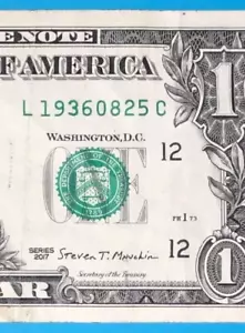 1936 August 25 : L 19360825 C BIRTHDAY Note $1 One Dollar Bill - Picture 1 of 3