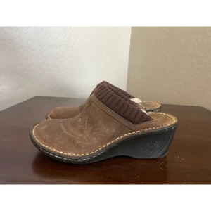 Ugg Australia Womens Gael Mules Shoes Brown Black Slip On High Heel EUR 39 8 - Picture 1 of 6
