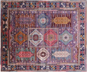 Tribal Fine Serapi Hand Knotted Wool Rug 8' 2" X 10' 0" - Q8162 - Picture 1 of 12