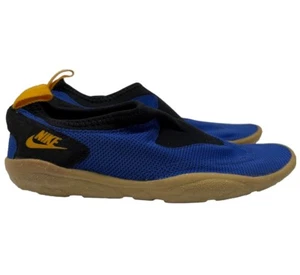 Vintage Nike Men’s Scuba Aqua Socks 90s Water Shoe Blue Yellow 960204 Size 8 - Picture 1 of 8