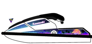 Jet Ski Graphic Kit for Kawasaki 650SX - Stand Up Decal Sticker - Custom Design - Picture 1 of 11