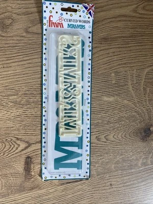 FMM Curved words Mr & Mrs Sugarcraft Cutter BNIB - Image 1 of 4