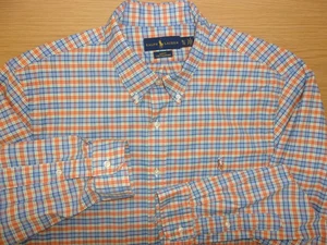 Ralph Lauren Slim Fit Stretch Oxford Cotton Button Down Dress Shirt Mens XL NEW - Picture 1 of 2