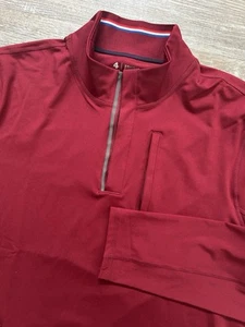 NWOT 4 Laps Performance 1/4 Zip Pullover Sweater Golf Burgundy Red Large Four - Picture 1 of 7