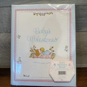 Babys Meilensteine Baby Erinnerungsbuch Geburt bis sieben Jahre Andenken Aufzeichnung Tagebuch - Bild 1 von 8