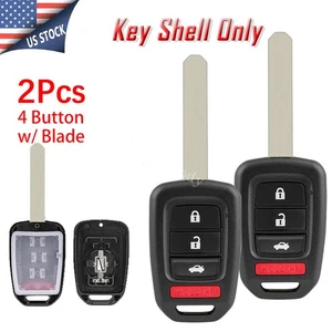 2 For 2013 2014 2015 2016 2017 Honda Accord Civic keyless Remote Key Fob Case 4B - Bild 1 von 9