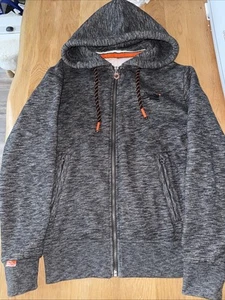 Superdry Grey Full Zip Hoodie, Size Large - Picture 1 of 4