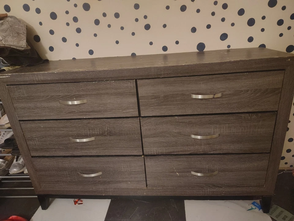 Классический винтажный серый деревянный ящик.  Сделано в Мексике - Изображение 1 из 4