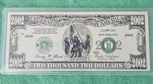 2002 Dollar Bill - Our Hero’s 9/11 Commemorative Bill - Picture 1 of 8