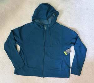 Sudadera con Capucha Tek Gear Ultrasoft Polar XL Chaqueta con Cremallera Agujeros para Pulgar Azul Mármol Nueva con Etiquetas - Imagen 1 de 8