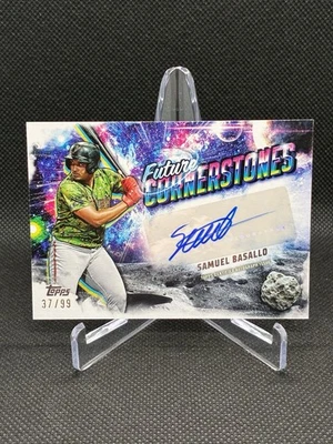 Samuel Basallo 2025 Topps Pro Debut /99 Auto Future Cornerstones CASE HIT - Image 1 of 2