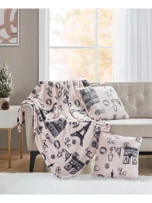 Almohada Decorativa CHARTER CLUB Rosa Estampada 18 x 18 pulgadas Foto 1 de 4