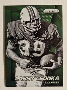 Larry Csonka - 2014 Panini Prizm Prizms Green Insert Card - Bild 1 von 2
