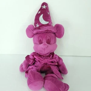 Disney Parks Ink And Paint Plush Series 1 Fuchsia Sorcerer Mickey 11" Stuffed - Picture 1 of 6