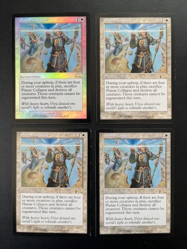 MTG- Planar Collapse x4 - Urza's Legacy (One is FOIL) - Image 1 of 1