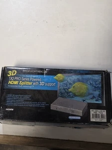 NEW Monoprice 1X2 PRO Series Powered HDMI Splitter with 3D support  - Picture 1 of 9