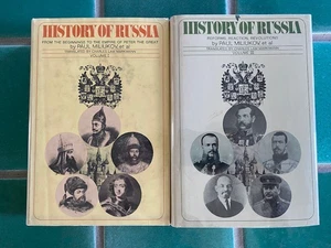 History of Russia volume I, III Paul Miliukov et al HC DJ ex-library - Picture 1 of 11
