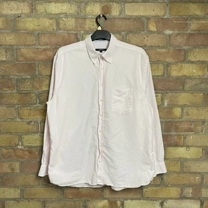 GANT Pink White Striped Shirt Regular Fit Oxford Banker Chest Pocket XL - Picture 1 of 18