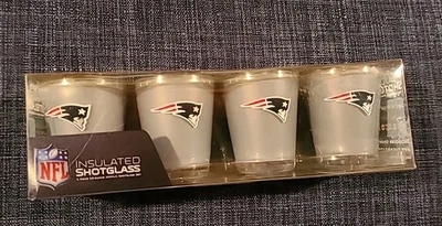 Gafas de escopeta aisladas New England Patriots NFL, juego de 4, Duckhouse Sports, Inc Foto 1 de 4