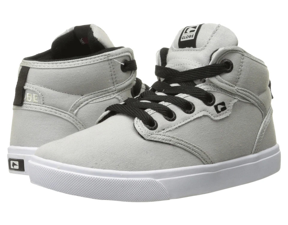GLOBE KIDS Skateboard Shoes BOYS MOTLEY MID LIGHT GREY - Image 1 of 4