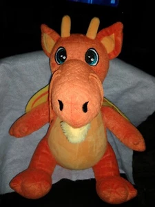 Build A Bear SHANGHAI Drago Ali Arancione & Giallo 15" PELUCHE IMBOTTITO RARO - Foto 1 di 11