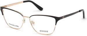 GUESS GU2795 001 Black Metal Optical Cat Eye Eyeglasses Frame 56-14-140 GU 2795 - Picture 1 of 2