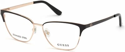 Marco óptico de gafas de gato GUESS GU2795 001 de metal negro 54-14-140 GU 2795 Foto 1 de 2