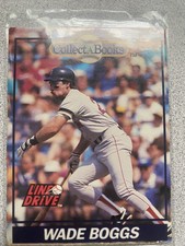 1991 Line Drive Collect-A-Books  Baseball Card #16 WADE BOGGS