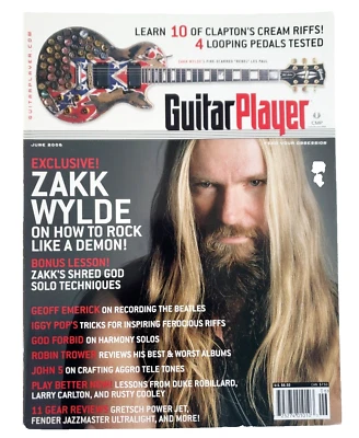 Guitar Player Magazine June 2006 Vol 40 No 6 Zakk Wylde - Image 1 of 2