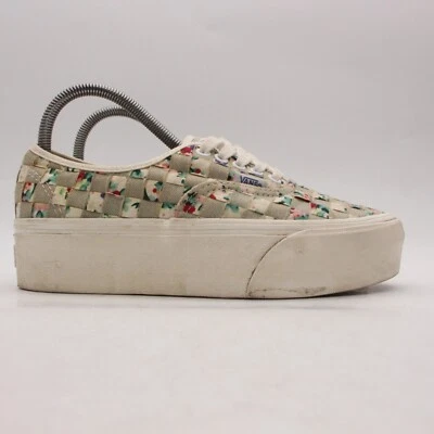 Vans Stacked Platform Women's Size 8 Sneaker Woven Floral Denim - Image 1 of 4