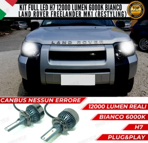 KIT FULL LED LAND ROVER FREELANDER I H7 ANABBAGLIANTI 6000K 12000 LUMEN CANBUS - Picture 1 of 11