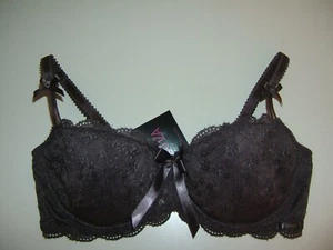 Nuevo con etiquetas Sujetador La Senza 38G 40FF 40G 40GG Conker Balconette Encaje Satinado Lazo - Imagen 1 de 9