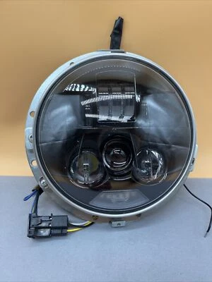 TA@1.25 Custom Dynamics PB-7-C Chrome ProBEAM 7" LED Headlight Headlamp Harley - Image 1 of 4