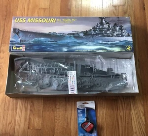 New Revell Model Kit With Testors Cement USS Missouri Might Mo Navy Battleship - Picture 1 of 5