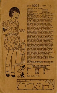 Mameluco práctico Anne Adams 2056 con cuello Peter Pan talla 4 CORTE COMPLETO c. 1930s - Imagen 1 de 4