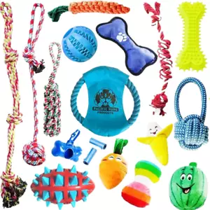 Pacific Pups - 18 Pack Dog Chew Toys - Puppy Toys - Picture 1 of 10