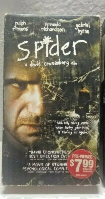 Spider RARE Oop VHS Psychological Horror David Cronenberg Blockbuster Rental - Image 1 of 4