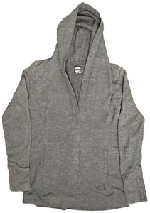 The North Face Womens Gray Snap Closure Hoodie Athletic Wear Size Small - Picture 1 of 10