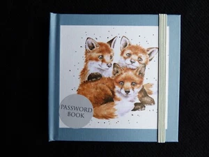 WRENDALE Internet password book "SNUG AS A CUB" by Hannah Dale (fox cubs) - Picture 1 of 3