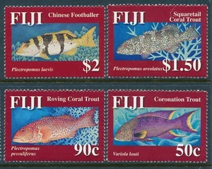 2007 FIJI CORAL TROUT SET OF 4 FINE MINT MNH - Picture 1 of 1