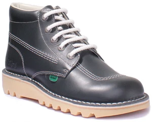 Kickers Kick Hi Core Hombre Cuero Botas Hi Top Talla UK 6-12 - Imagen 1 de 13