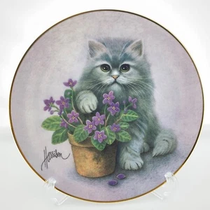 Bob Harrison Cat Collector Plate Curious Kittens Series A Paw's in the Action - Picture 1 of 8
